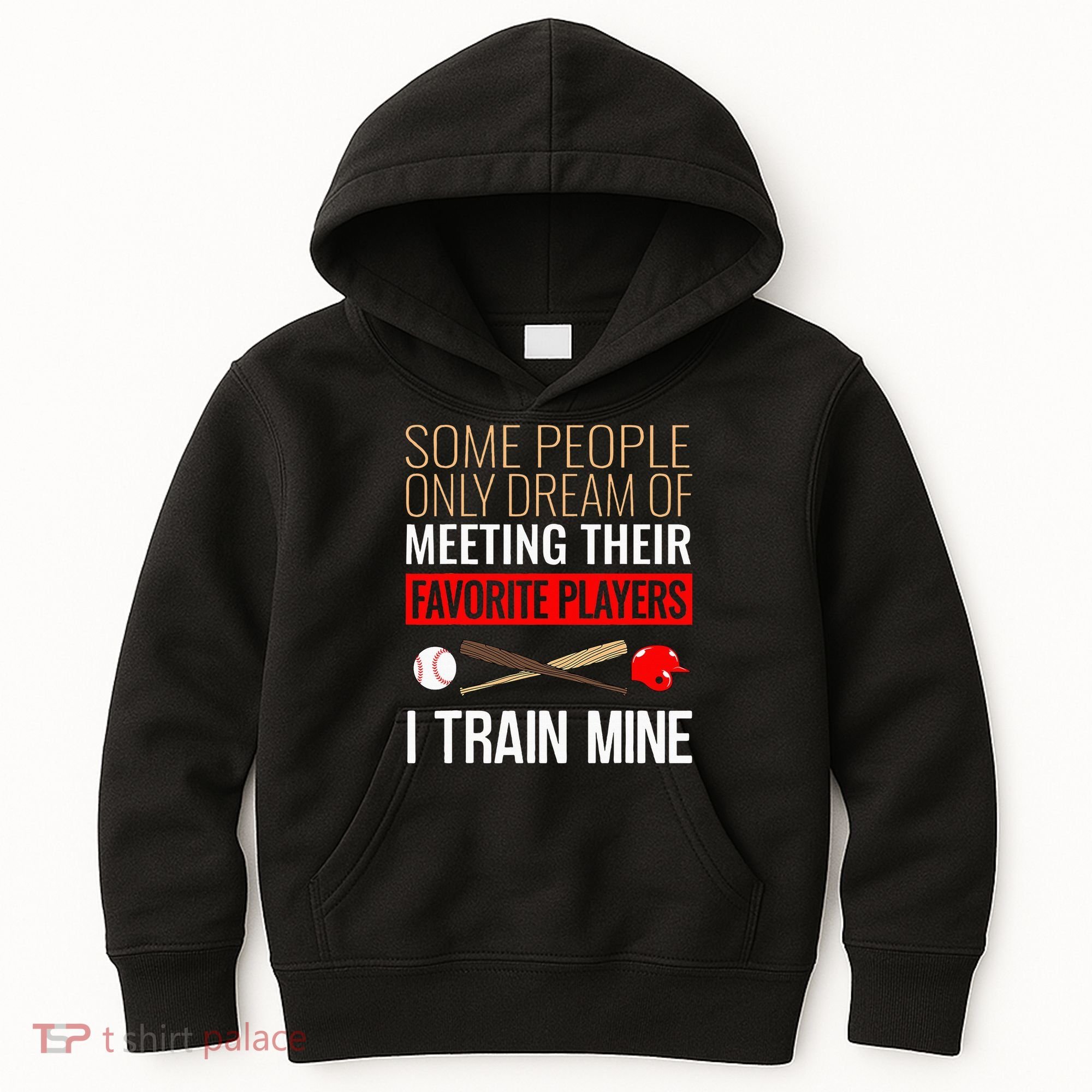 Baseball Coach Trainer Bat And Ball Sports Lover Quote Kids Hoodie