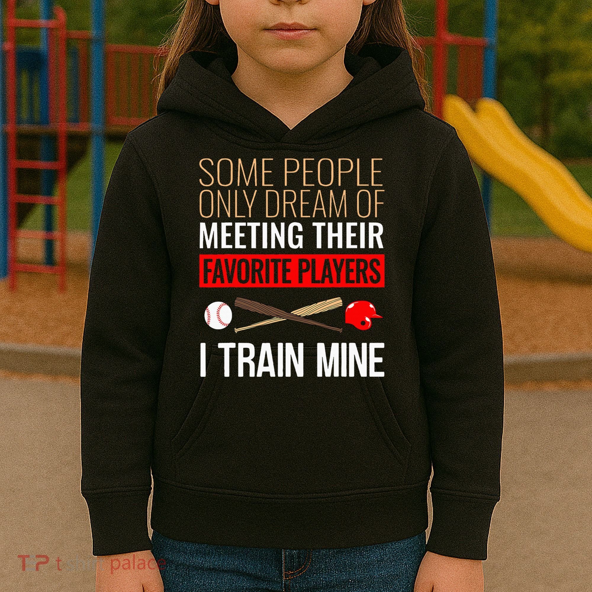 Baseball Coach Trainer Bat And Ball Sports Lover Quote Kids Hoodie