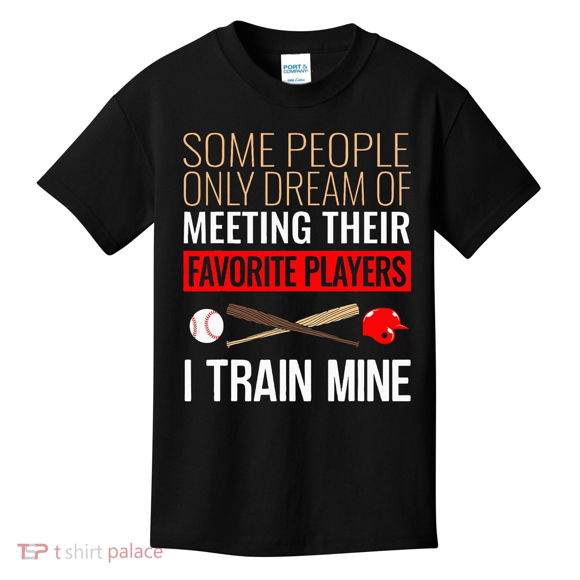 Baseball Coach Trainer Bat And Ball Sports Lover Quote Kids T-Shirt