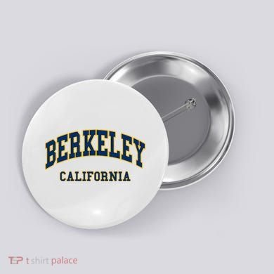 Berkeley California Throwback Design Classic Button