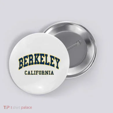 Berkeley California Throwback Design Classic Button