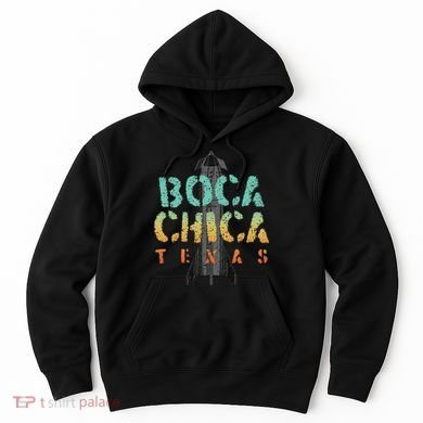 Boca Chica Texas Starship Cool Retro Hoodie