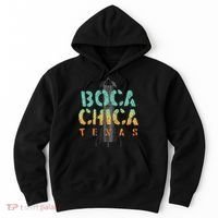 Boca Chica Texas Starship Cool Retro Hoodie thumb 0