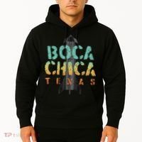 Boca Chica Texas Starship Cool Retro Hoodie thumb 2