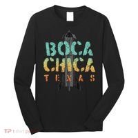 Boca Chica Texas Starship Cool Retro Long Sleeve Shirt thumb 0
