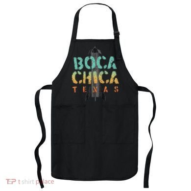 Boca Chica Texas Starship Cool Retro Apron