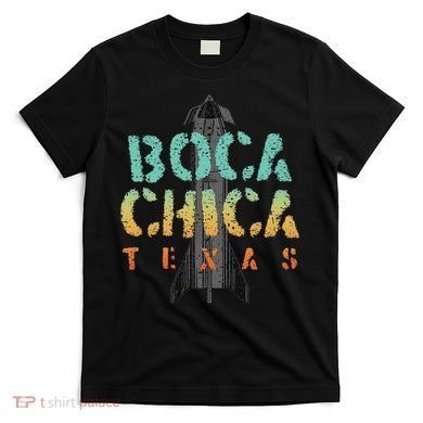 Boca Chica Texas Starship Cool Retro T-Shirt