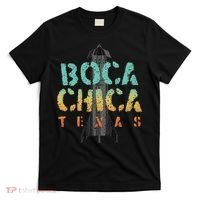 Boca Chica Texas Starship Cool Retro T-Shirt thumb 0