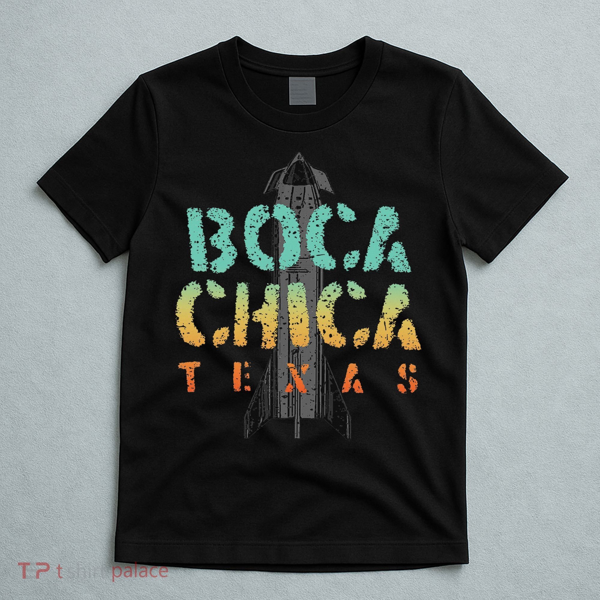 Boca Chica Texas Starship Cool Retro T-Shirt