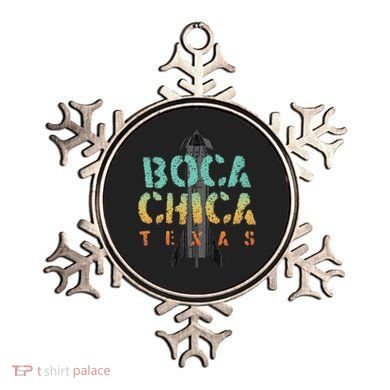 Boca Chica Texas Starship Cool Retro Ornament