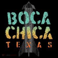 Boca Chica Texas Starship Cool Retro Ornament thumb 1