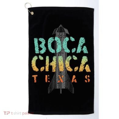 Boca Chica Texas Starship Cool Retro Golf Towel