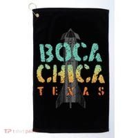Boca Chica Texas Starship Cool Retro Golf Towel thumb 0