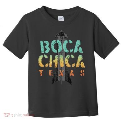 Boca Chica Texas Starship Cool Retro Toddler T-Shirt