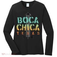 Boca Chica Texas Starship Cool Retro Women's Long Sleeve Shirt thumb 0