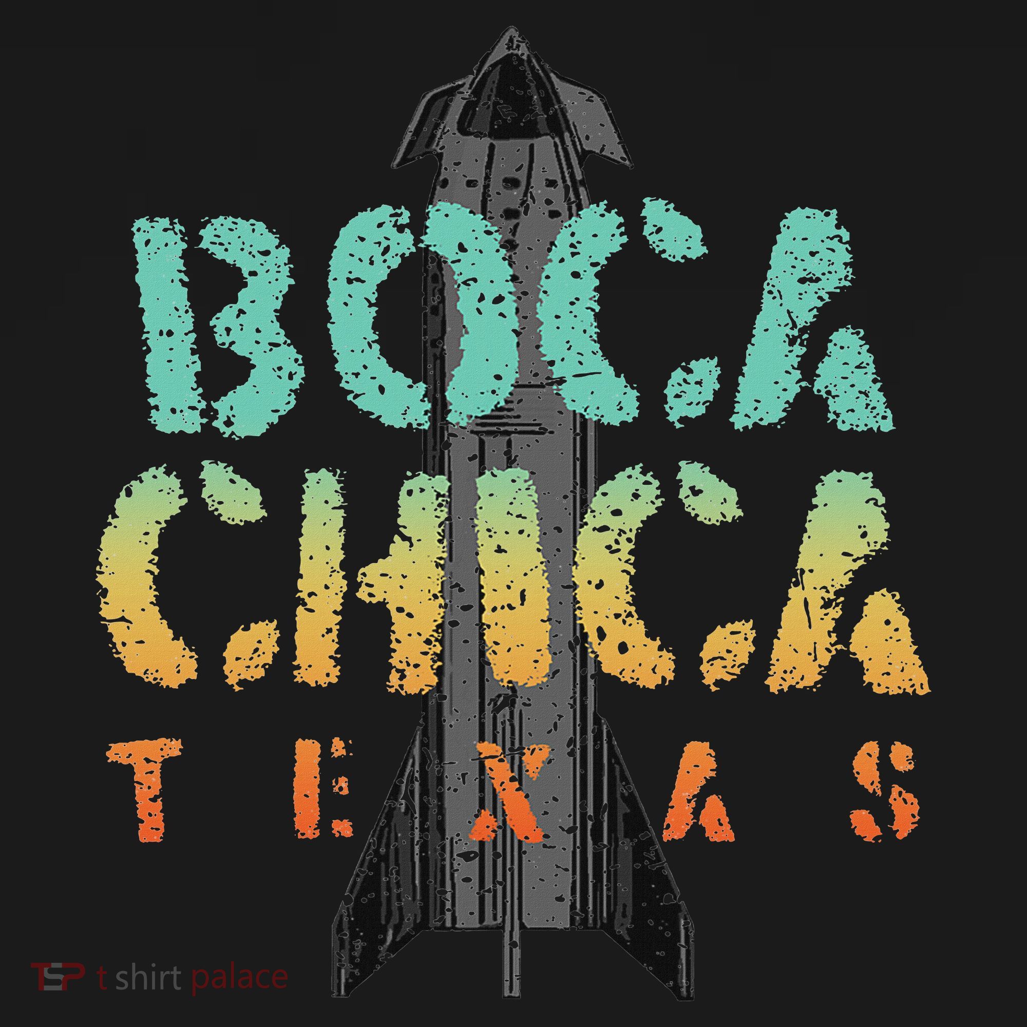 Boca Chica Texas Starship Cool Retro Kids Long Sleeve Shirt