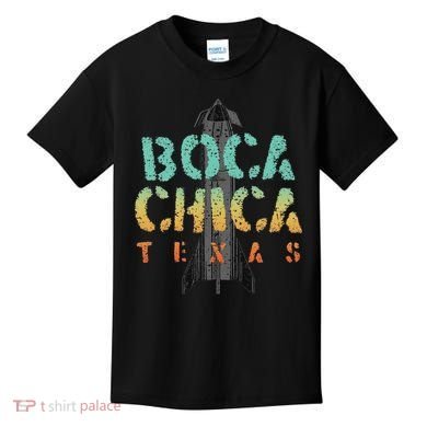 Boca Chica Texas Starship Cool Retro Kids T-Shirt