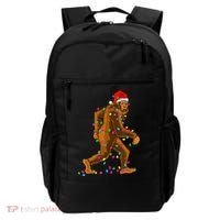 Bigfoot Christmas Tree Lights Xmas Funny Sasquatch Lovers Backpack thumb 0