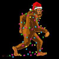 Bigfoot Christmas Tree Lights Xmas Funny Sasquatch Lovers Coffee Mug thumb 5