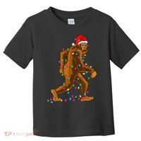 Bigfoot Christmas Tree Lights Xmas Funny Sasquatch Lovers Toddler T-Shirt thumb 0