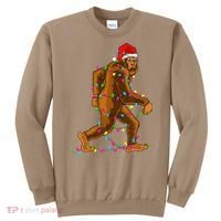 Bigfoot Christmas Tree Lights Xmas Funny Sasquatch Lovers Sweatshirt thumb 0