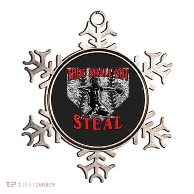 Baseball Catcher Thou Shall Not Steal Home Plate Gift Ornament