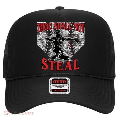 Baseball Catcher Thou Shall Not Steal Home Plate Gift Hat