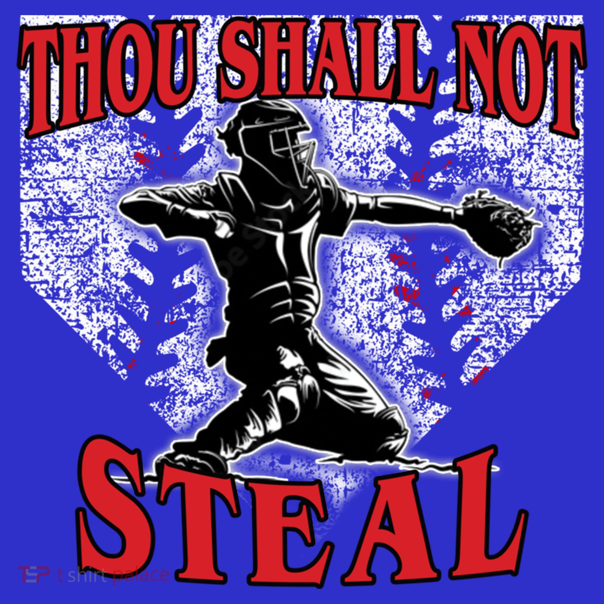 Baseball Catcher Thou Shall Not Steal Home Plate Gift Baby Bodysuit