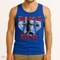 Baseball Catcher Thou Shall Not Steal Home Plate Gift Tank Top thumb 3