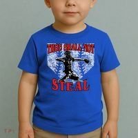 Baseball Catcher Thou Shall Not Steal Home Plate Gift Toddler T-Shirt thumb 2