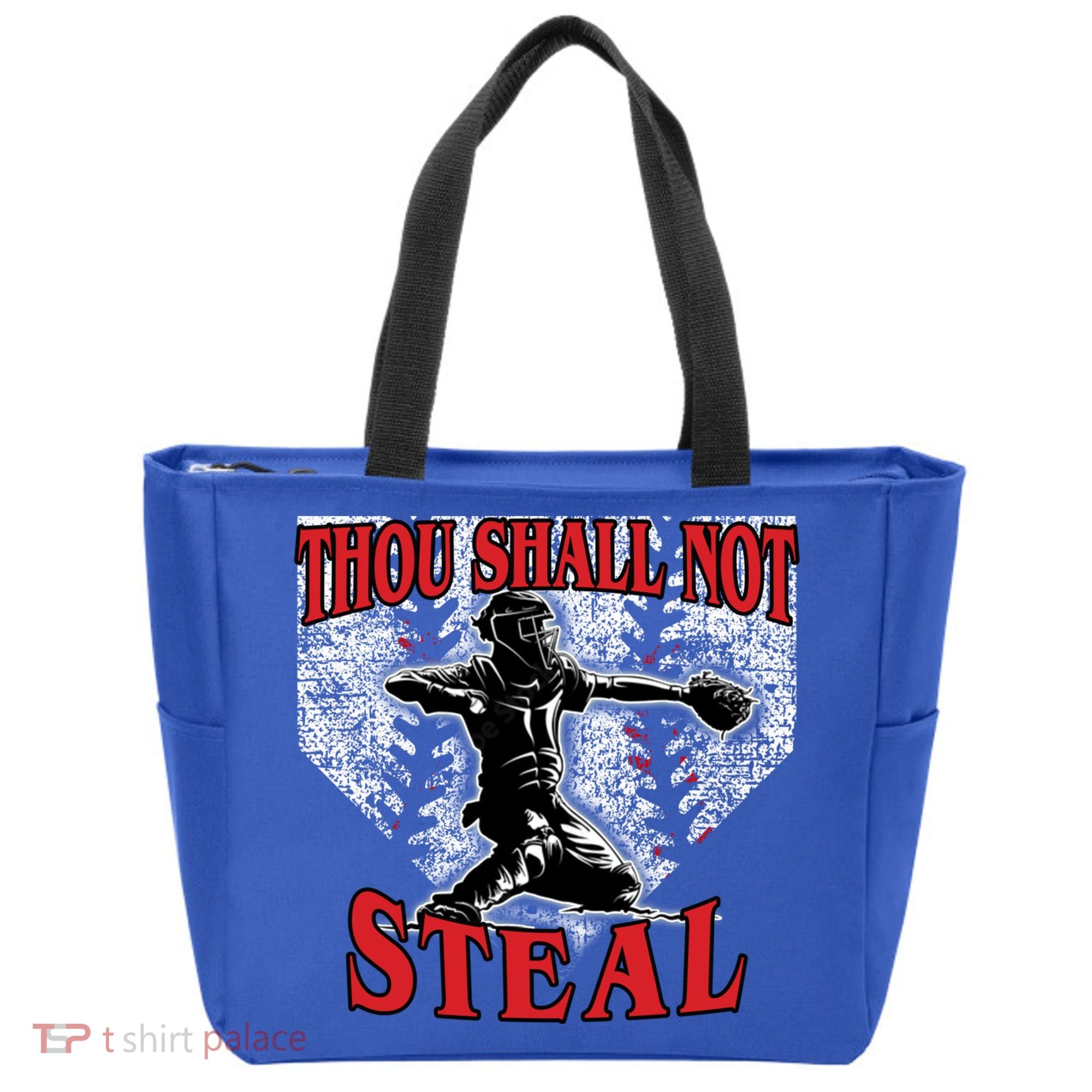 Baseball Catcher Thou Shall Not Steal Home Plate Gift Tote Bag