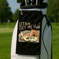 Baseball Chickie Utah Get Me Two Golf Towel thumb 2