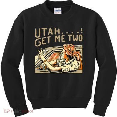 Baseball Chickie Utah Get Me Two Kids Sweatshirt