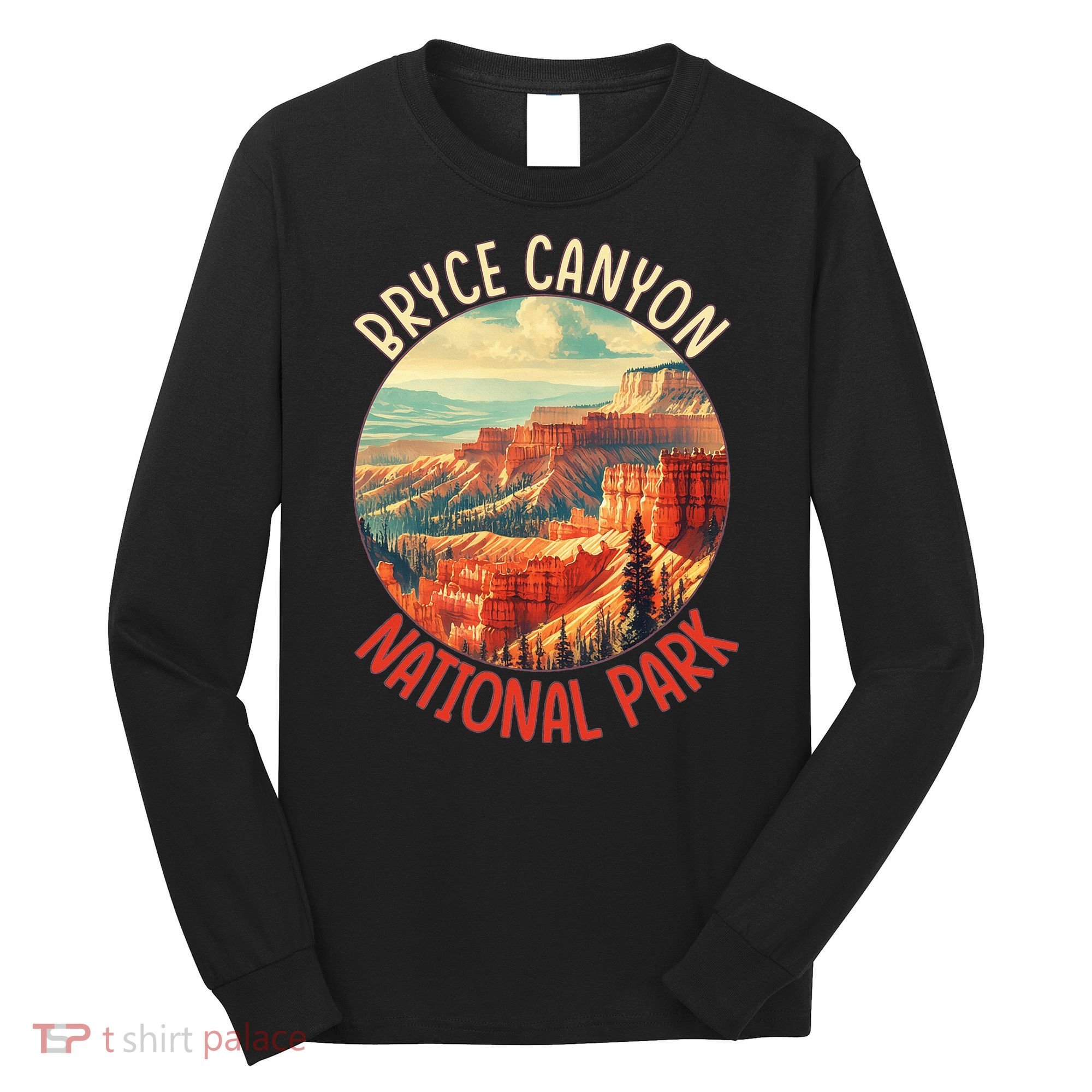 Bryce Canyon Us Stateutah Nation Parks Camping Long Sleeve Shirt