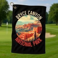 Bryce Canyon Us Stateutah Nation Parks Camping Golf Towel thumb 1