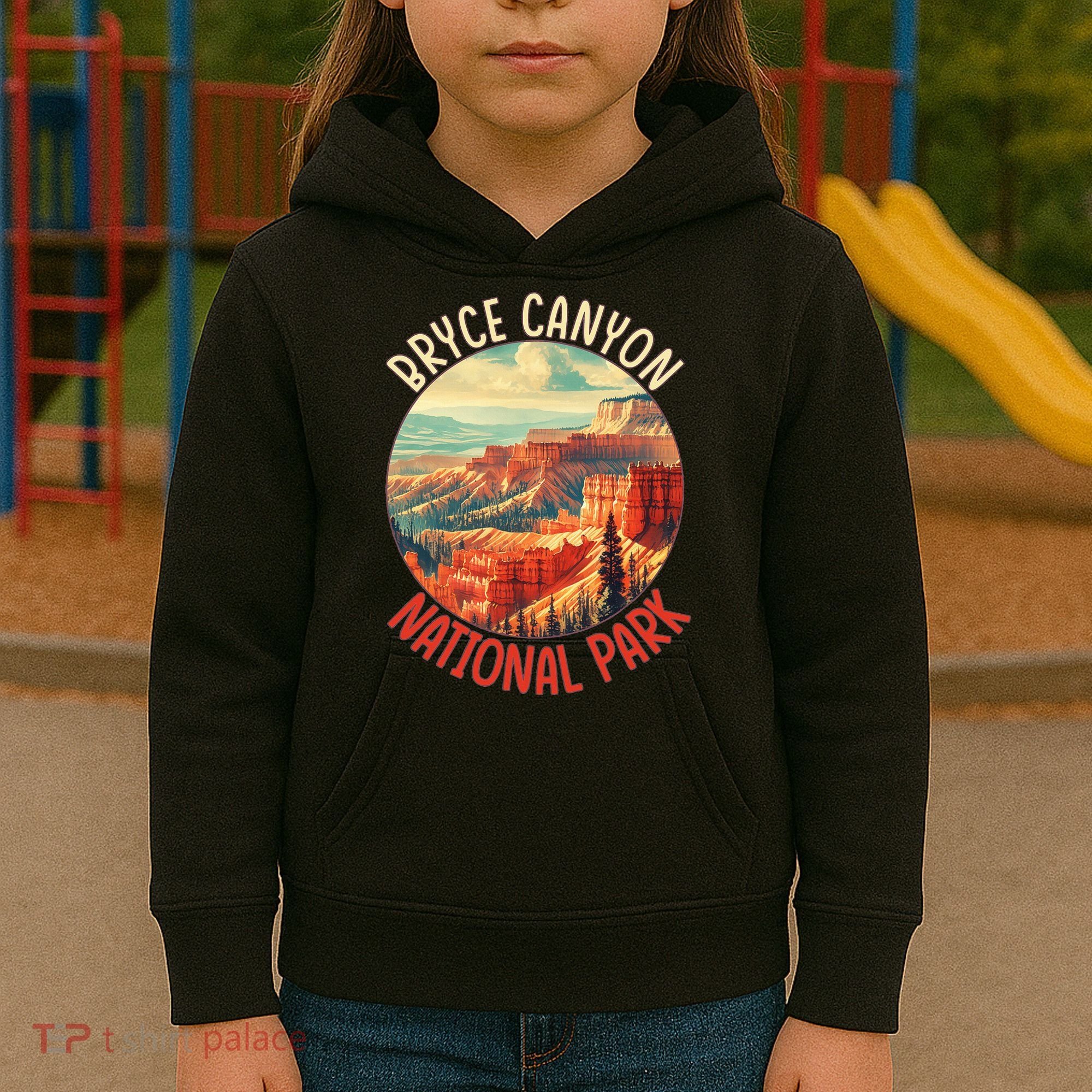 Bryce Canyon Us Stateutah Nation Parks Camping Kids Hoodie