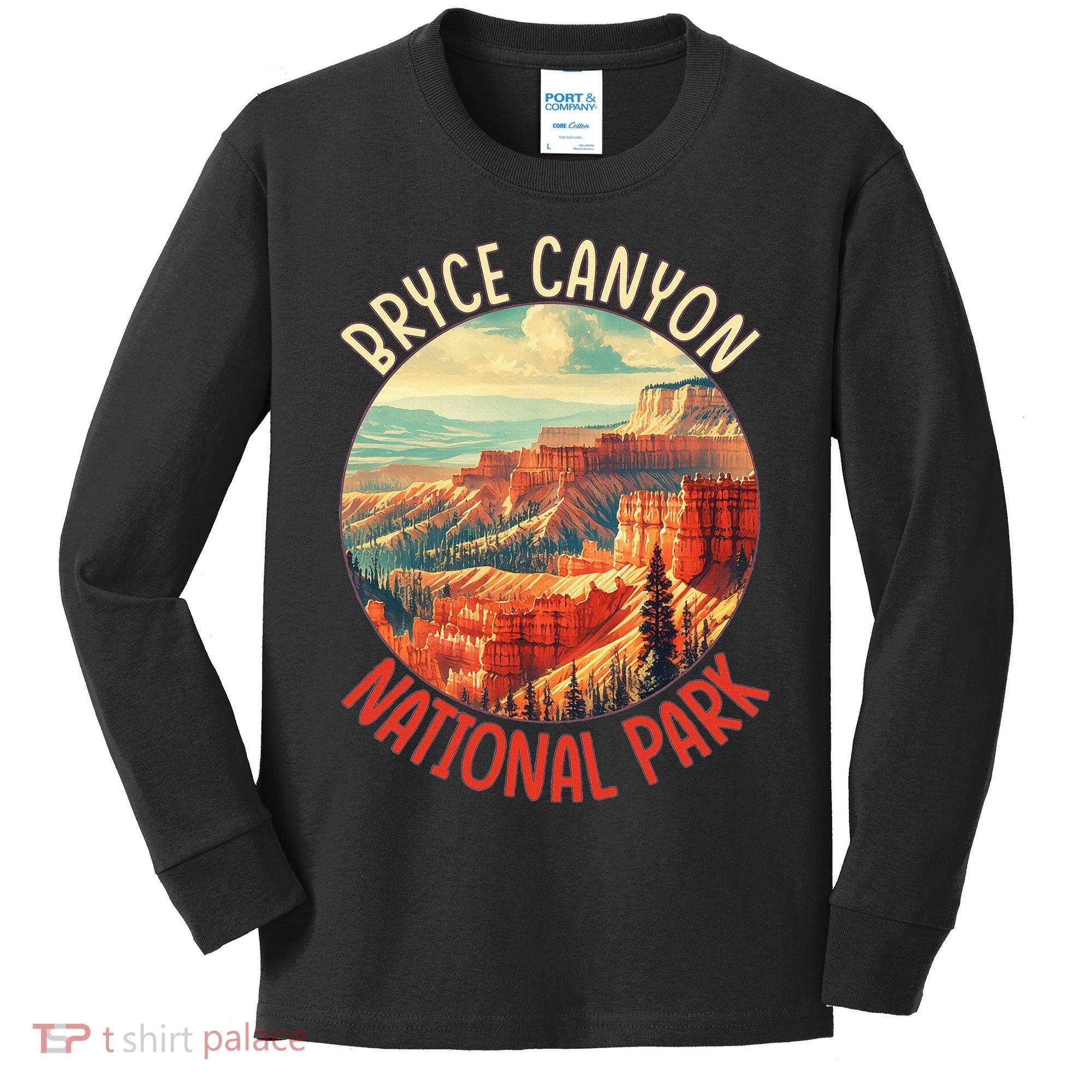 Bryce Canyon Us Stateutah Nation Parks Camping Kids Long Sleeve Shirt