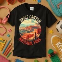 Bryce Canyon Us Stateutah Nation Parks Camping Kids T-Shirt thumb 3