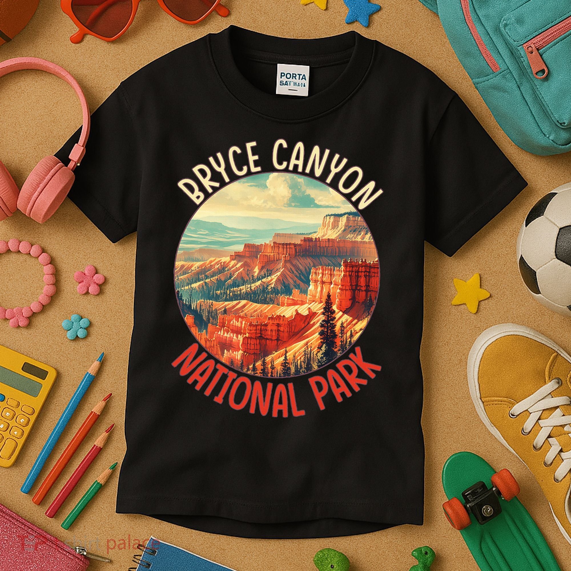 Bryce Canyon Us Stateutah Nation Parks Camping Kids T-Shirt