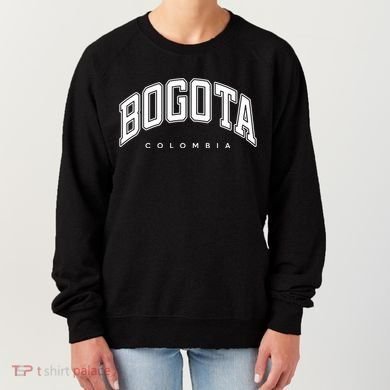Bogota Colombia Varsity Style White Text Gift Women's Sweatshirt