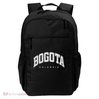 Bogota Colombia Varsity Style White Text Gift Backpack