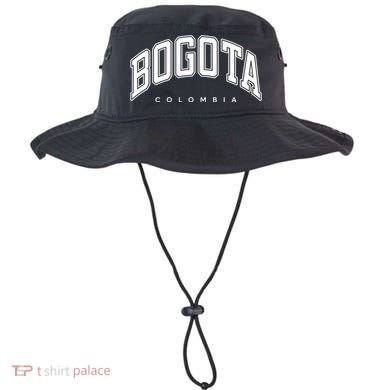 Bogota Colombia Varsity Style White Text Gift Bucket Hat