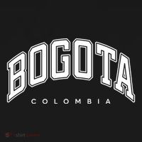 Bogota Colombia Varsity Style White Text Gift Women's Hoodie thumb 2