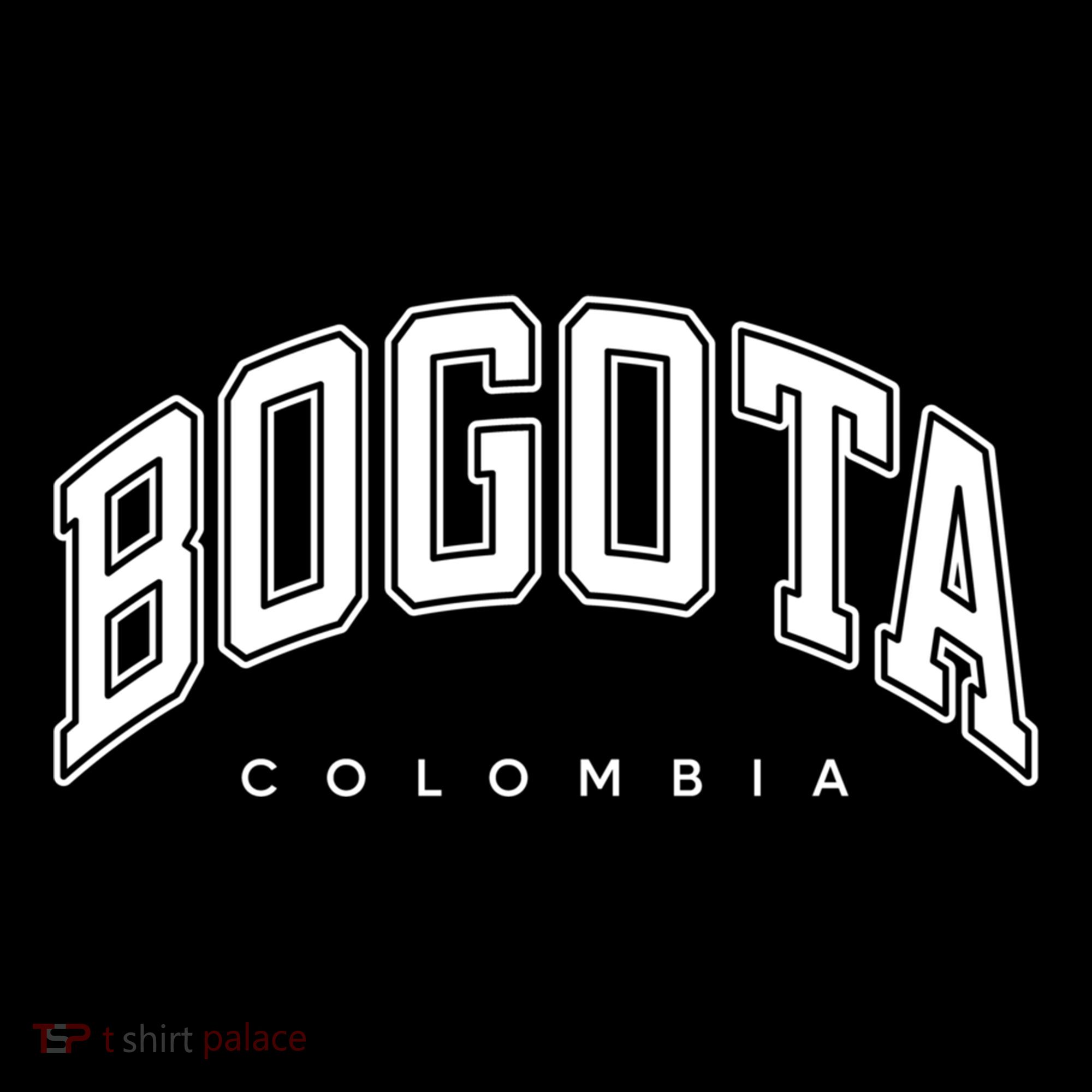 Bogota Colombia Varsity Style White Text Gift Women's Hoodie