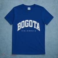 Bogota Colombia Varsity Style White Text Gift T-Shirt thumb 5