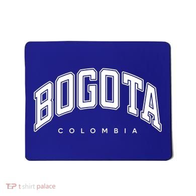 Bogota Colombia Varsity Style White Text Gift Mousepad