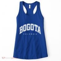 Bogota Colombia Varsity Style White Text Gift Women's Tank Top thumb 0