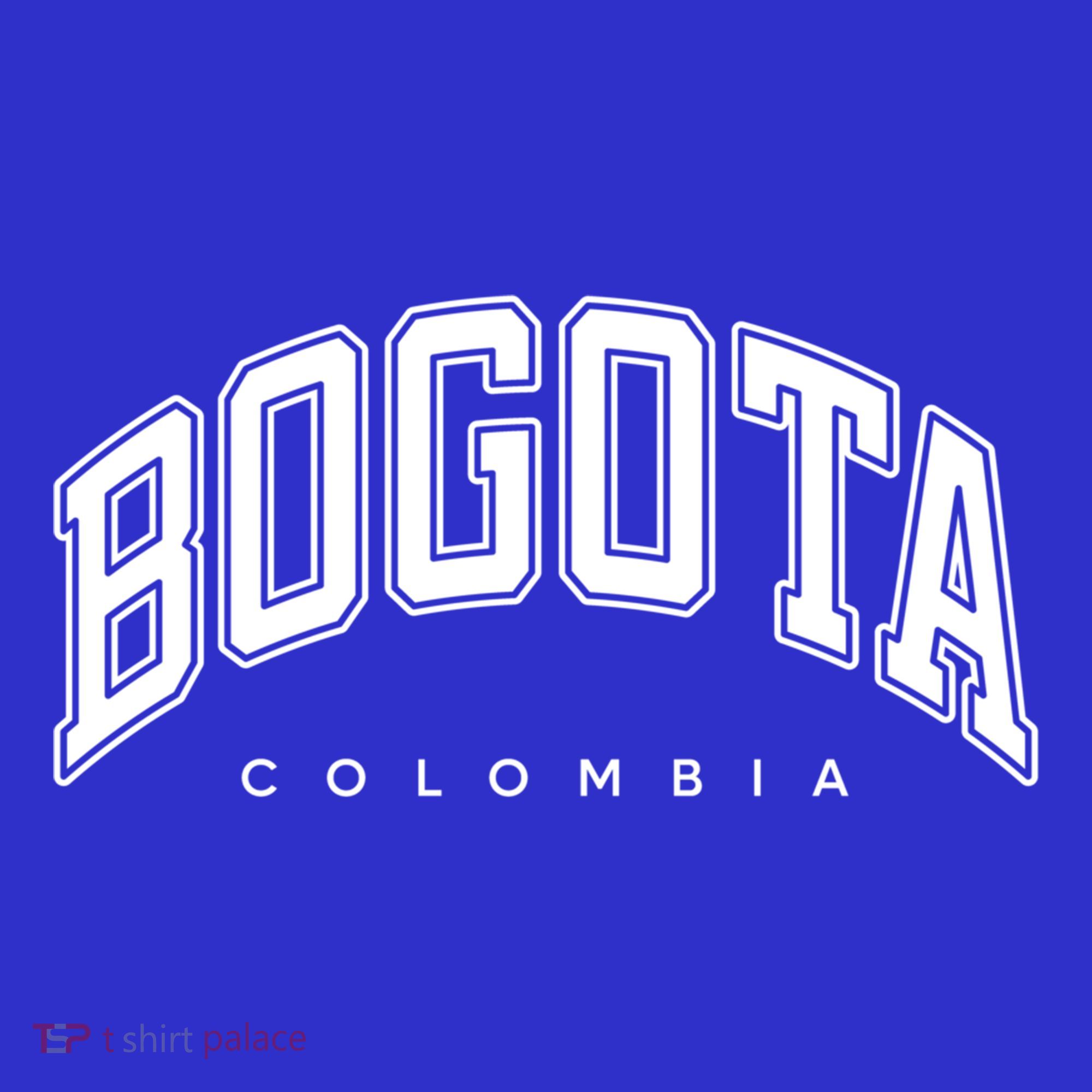 Bogota Colombia Varsity Style White Text Gift Women's Tank Top