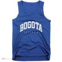 Bogota Colombia Varsity Style White Text Gift Tank Top thumb 0