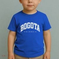 Bogota Colombia Varsity Style White Text Gift Toddler T-Shirt thumb 2